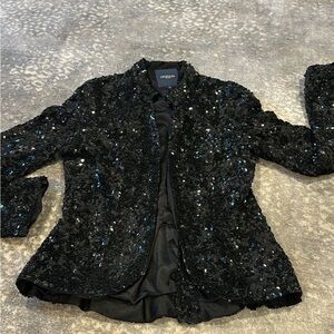GRYPHON SEQUINED BLACK AMAZING SHORT JACKET SIZE S